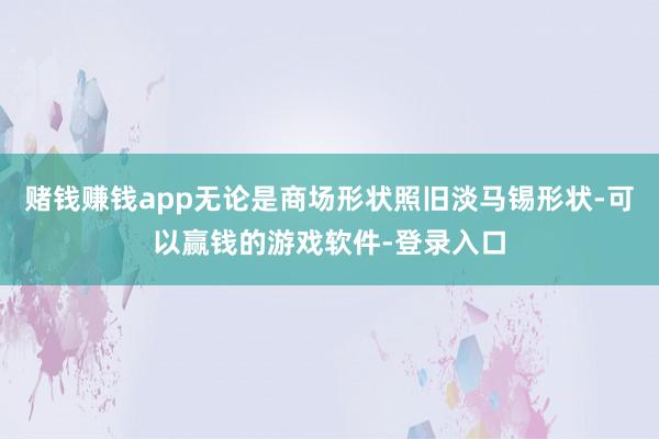 赌钱赚钱app无论是商场形状照旧淡马锡形状-可以赢钱的游戏软件-登录入口