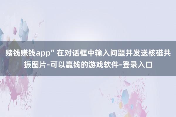 赌钱赚钱app”在对话框中输入问题并发送核磁共振图片-可以赢钱的游戏软件-登录入口